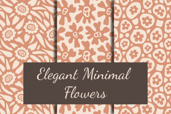 Elegant Minimal Flowers Seamless Pattern: Elevate Your Creative Projects with Timeless Simplicity