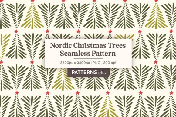 Nordic Festive Forest Christmas Pattern