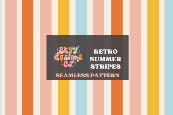 Retro Summer Stripes Seamless Pattern: A Versatile Asset for Creative Projects