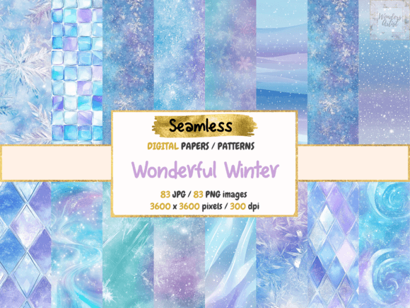 Wonderful Winter Seamless Digital Papers: A Creative Resource for Seasonal Design